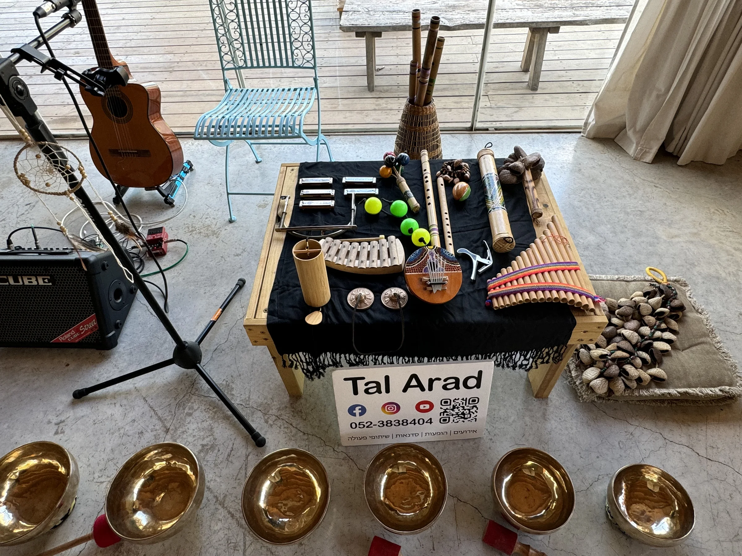 מסע סאונד הילינג קבוצתי עם נגינה חיה